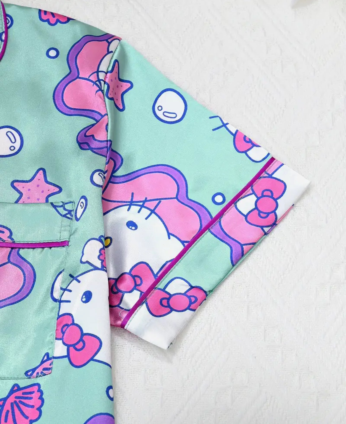 Pijama con pantalón, menta rosa