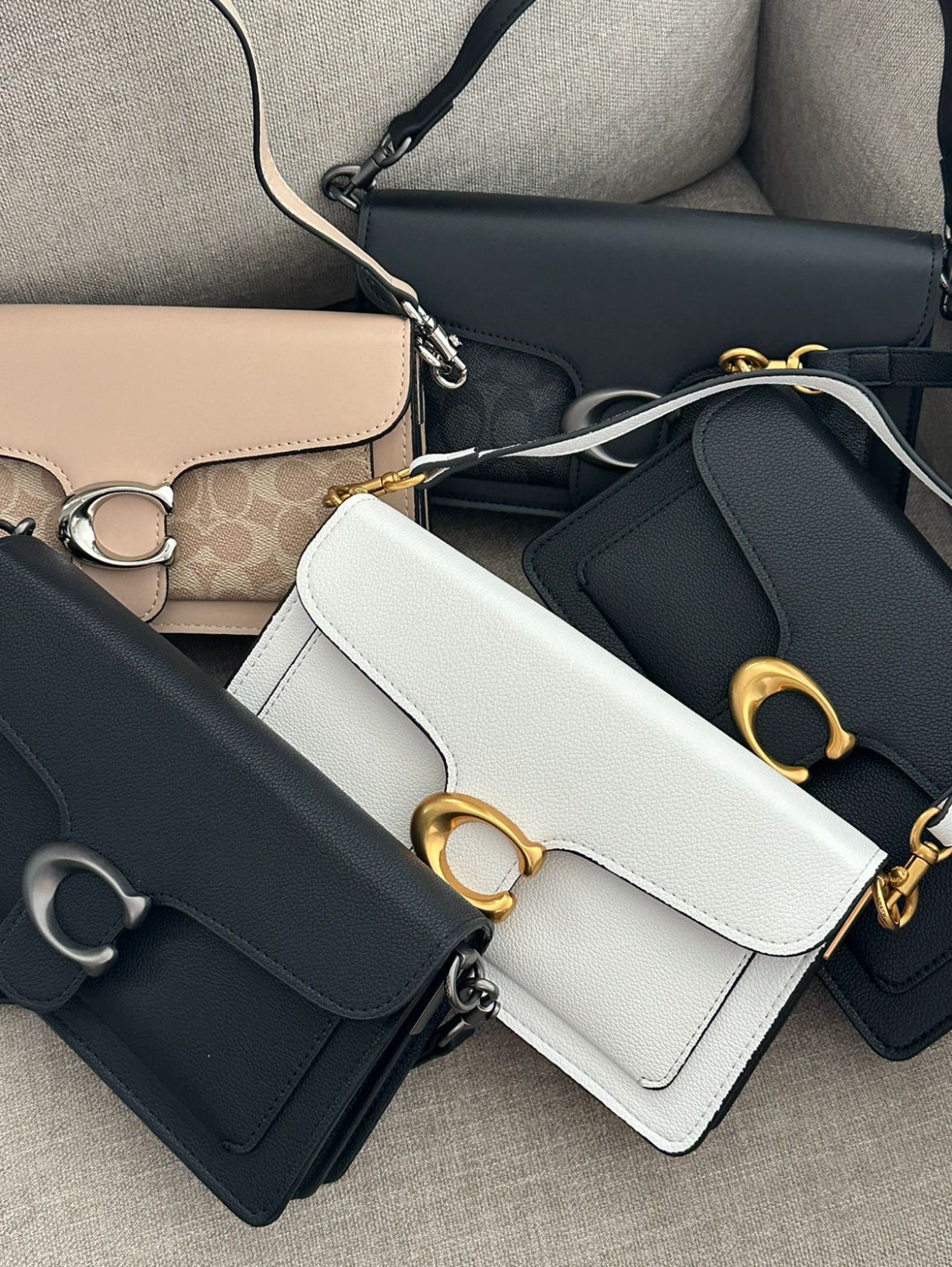 Bolsa Coach Tabby 26 blanca