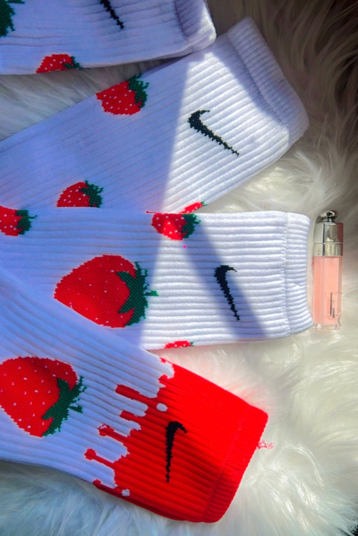 3 pares de calcetines Fresas