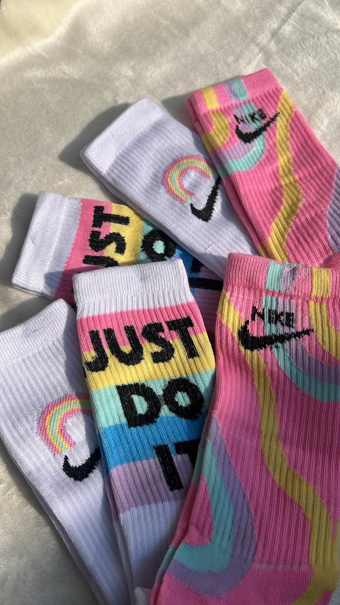 3 pares de calcetines largos Arcoíris 🌈💖