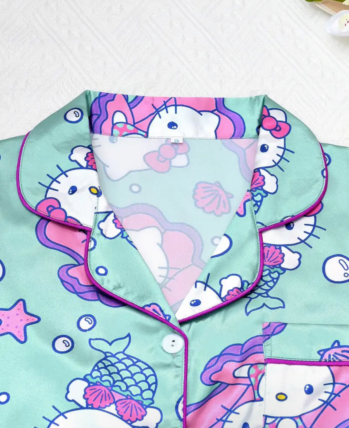 Pijama con pantalón, menta rosa