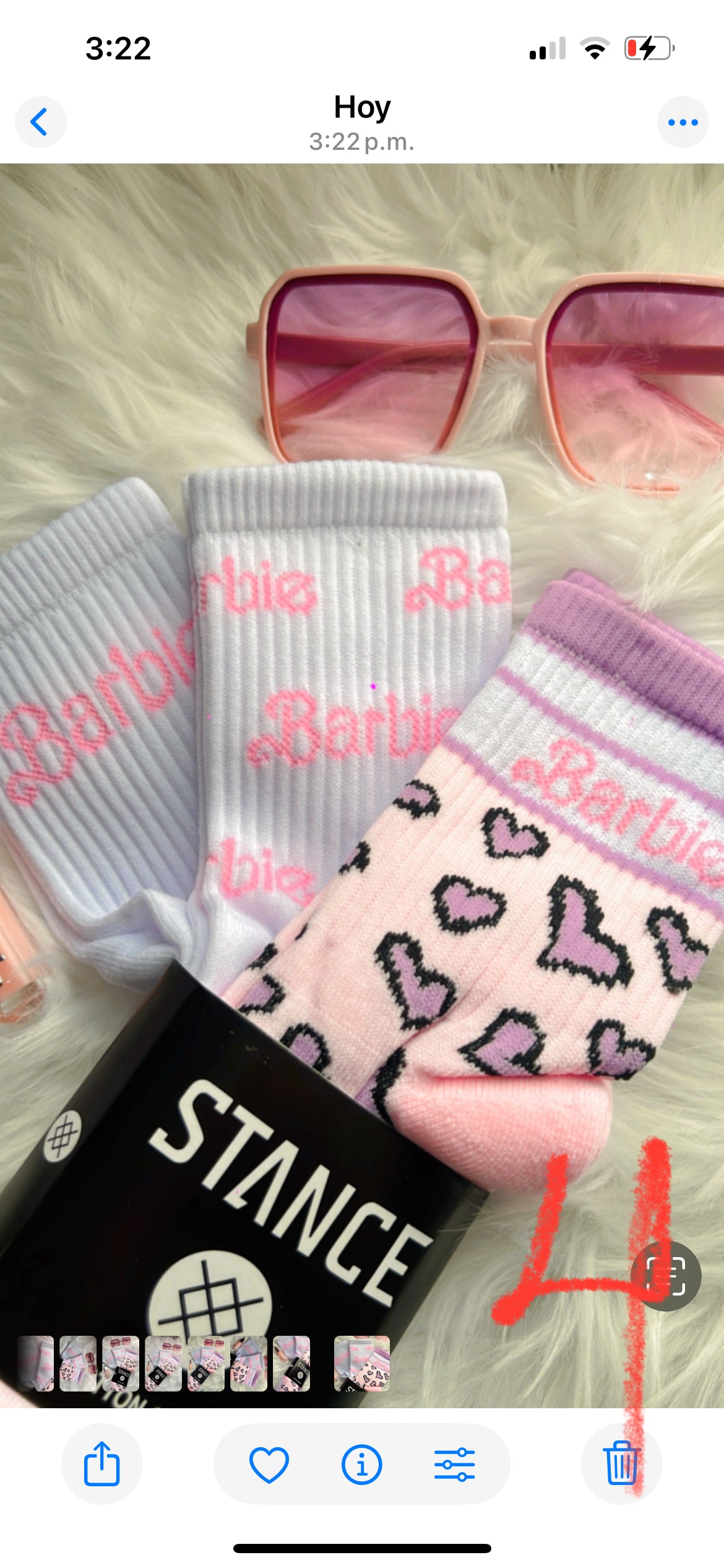3 pares de calcetines Barbie