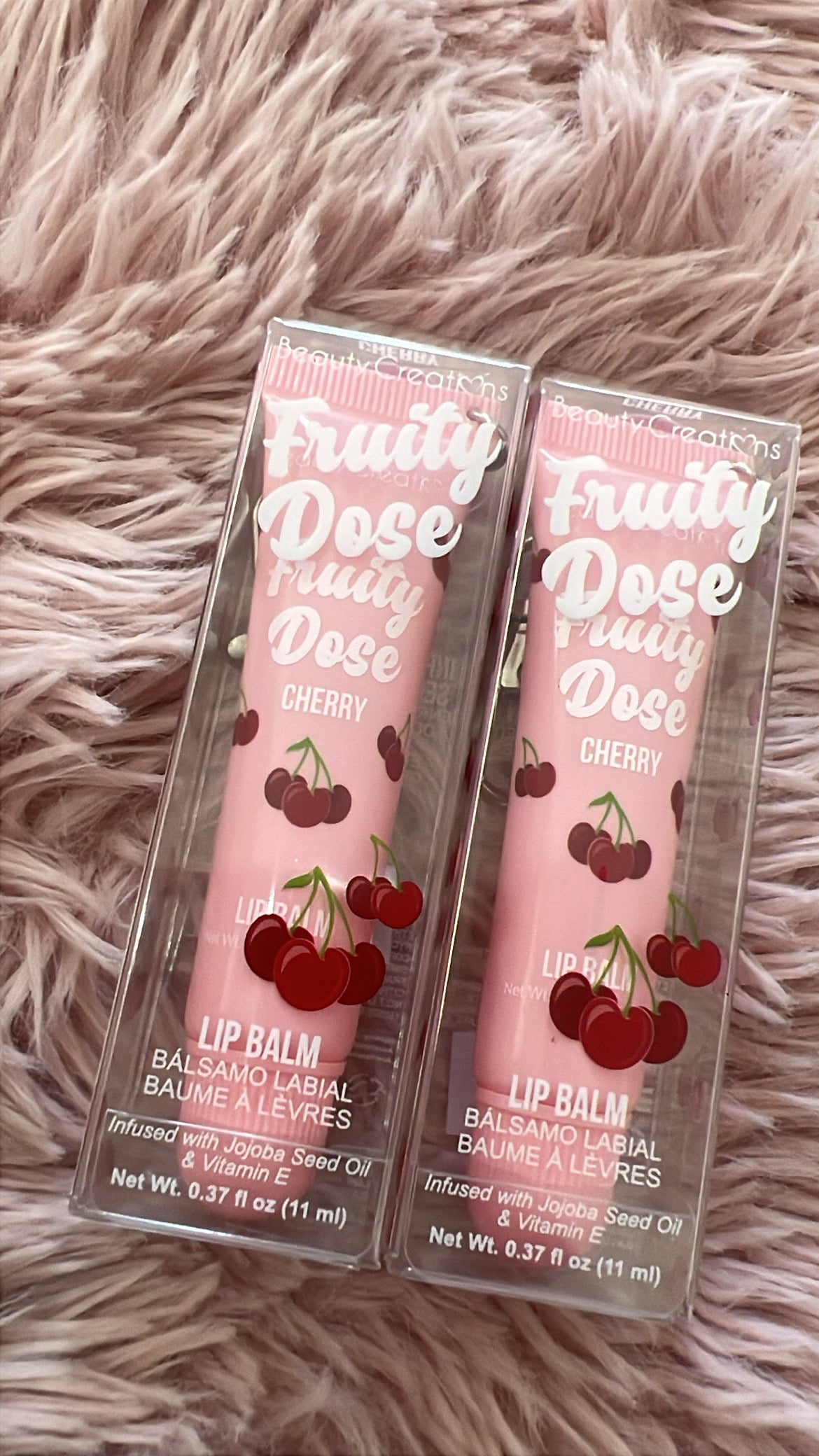 Fruity dose- Balsamo labial con llavero CHERRY 🍒💋