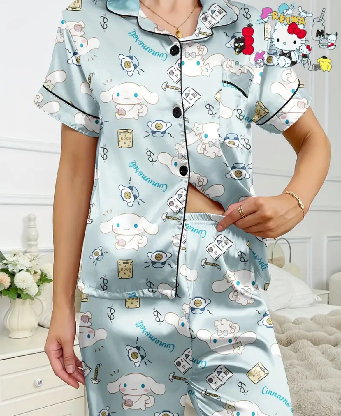 Pijama con pantalón, menta