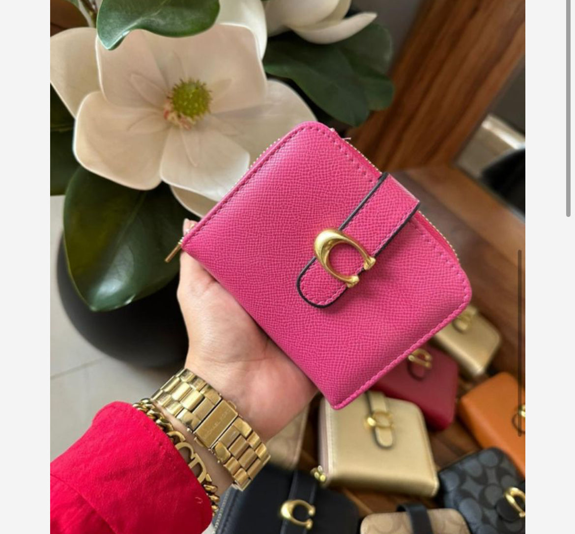 Cartera coach pink 🩷