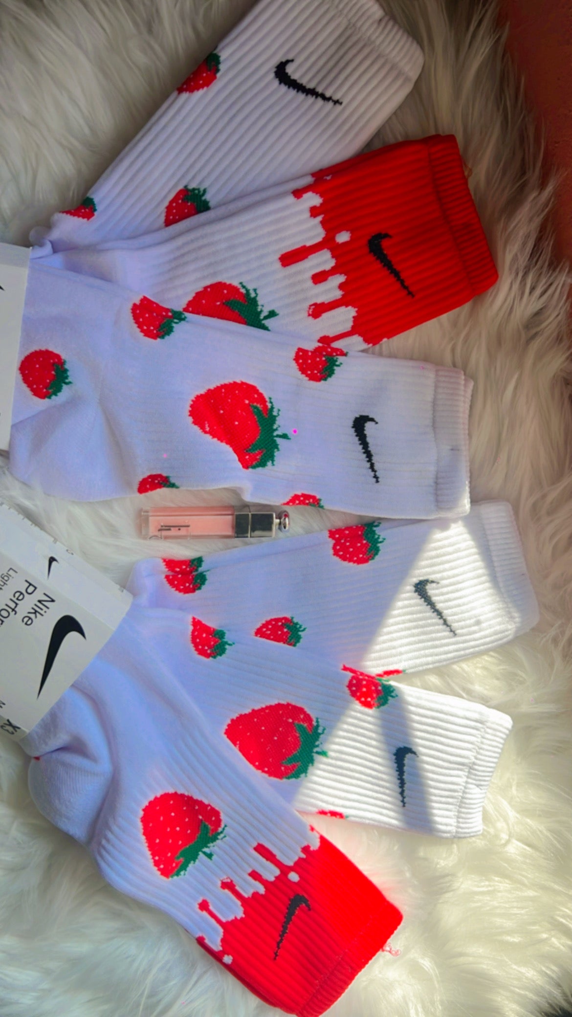 3 pares de calcetines Fresas