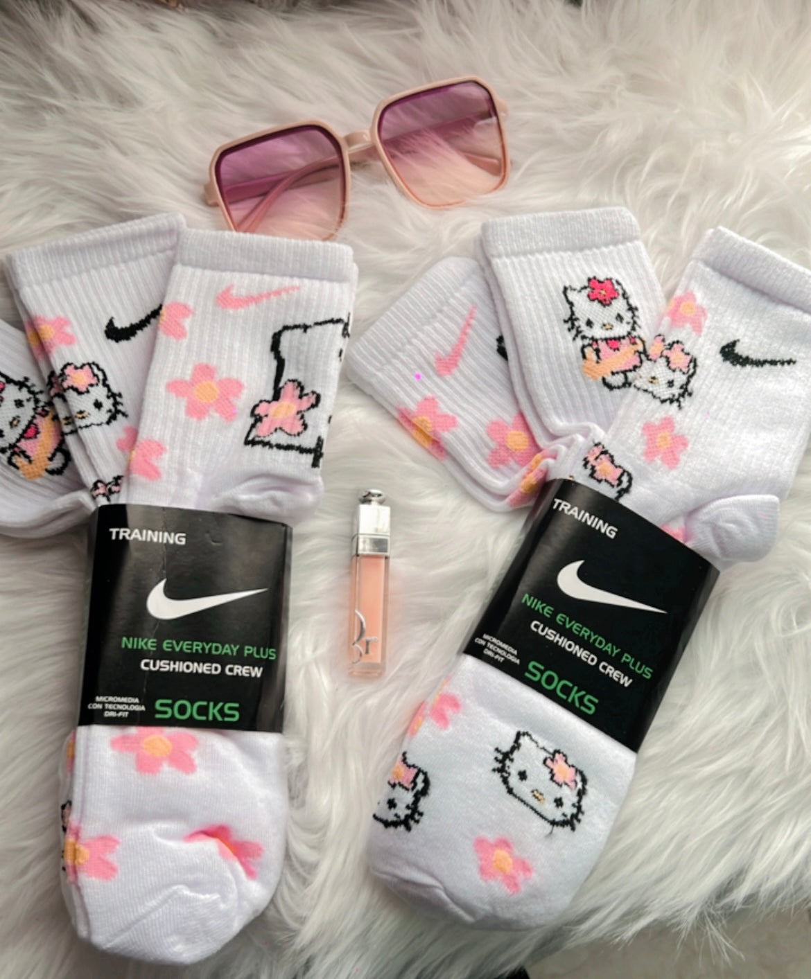 3 pares de calcetines kitty