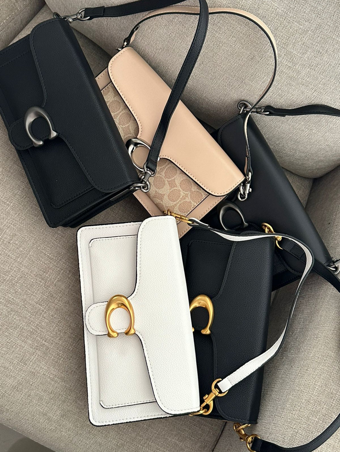 Bolsa Coach Tabby 26 blanca