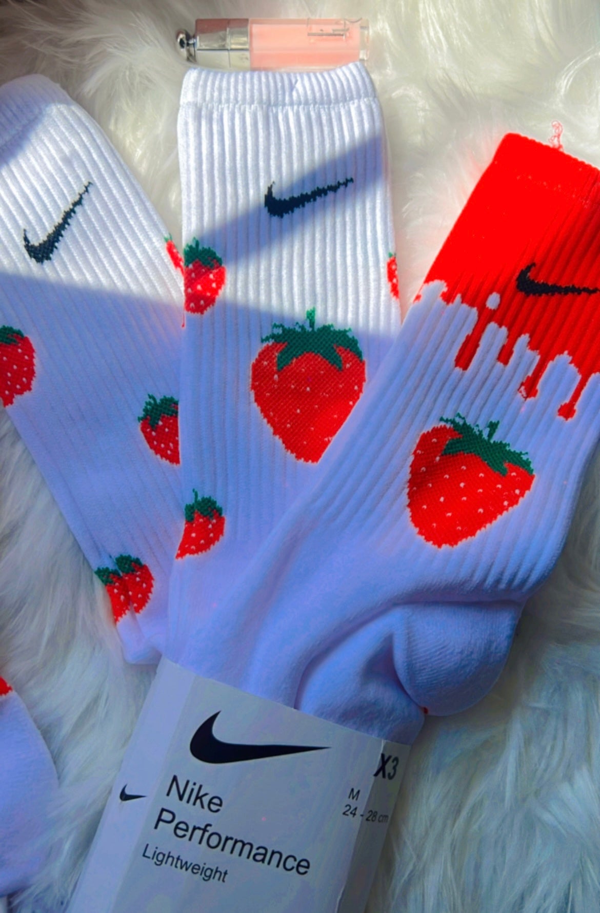 3 pares de calcetines Fresas