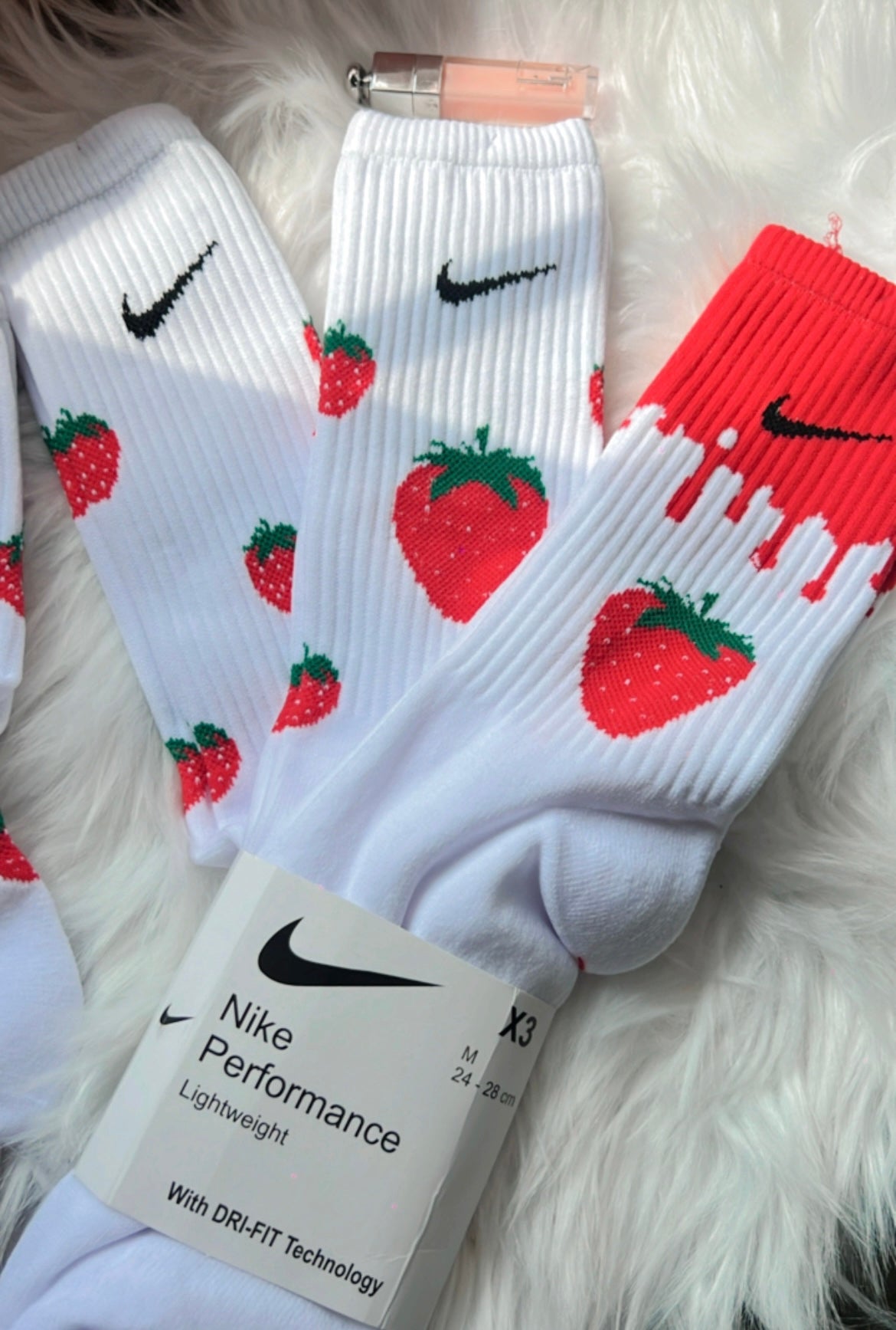 3 pares de calcetines Fresas