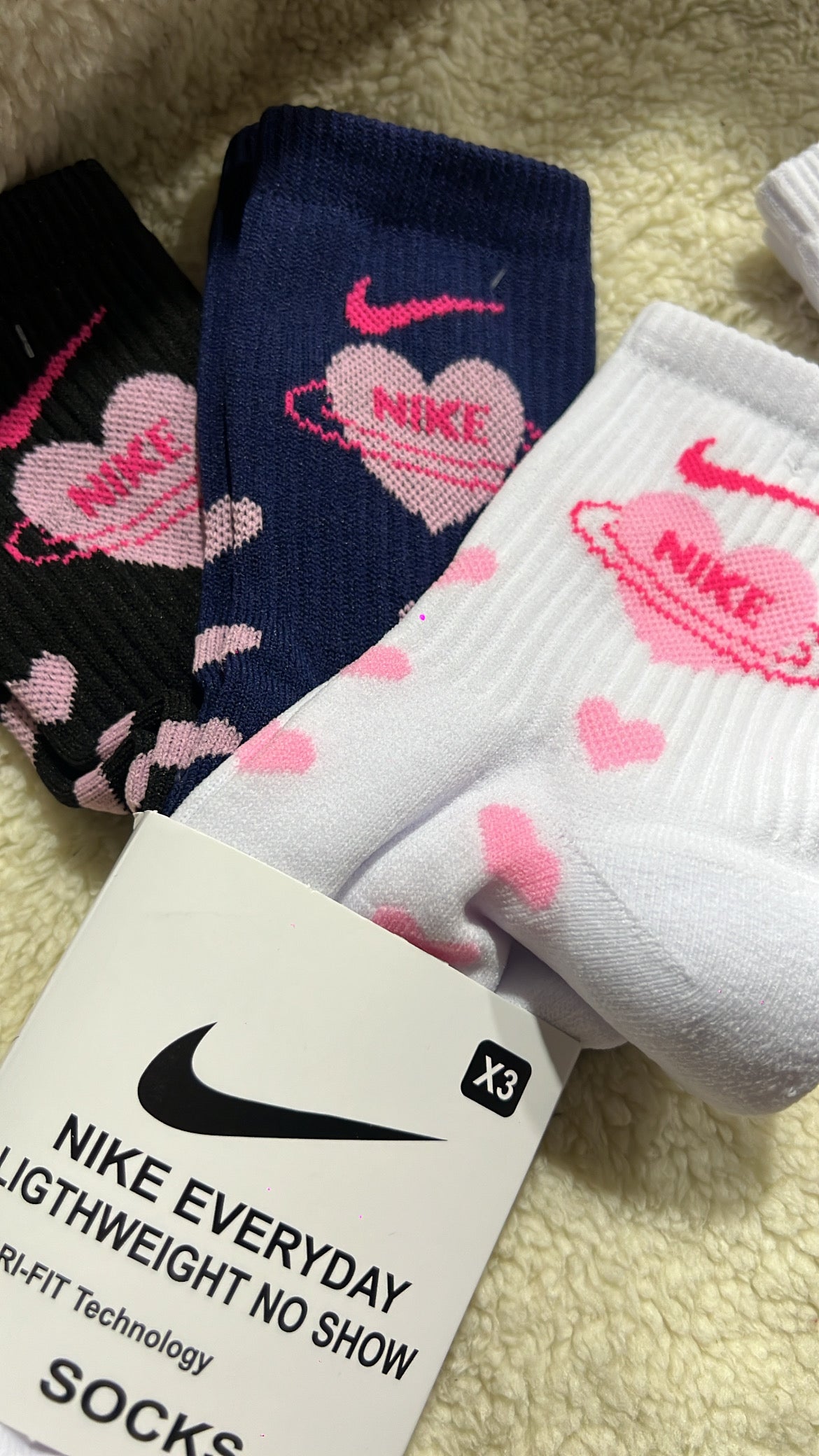 3 pares de calcetines corazones 🩷