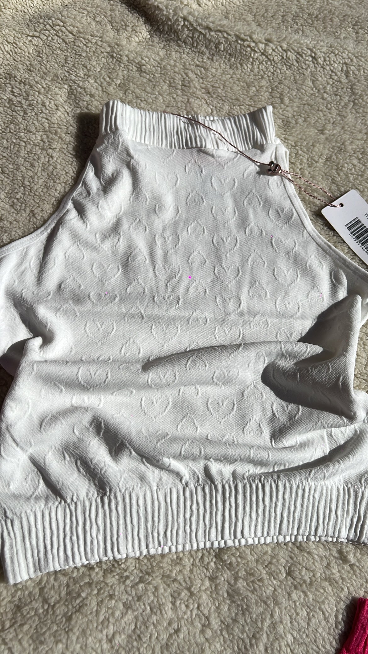 🌸 Top relieve corazón 🌸