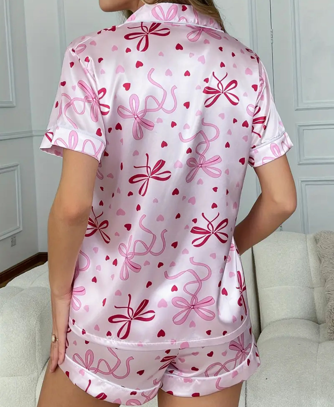 Pijama satin Moños