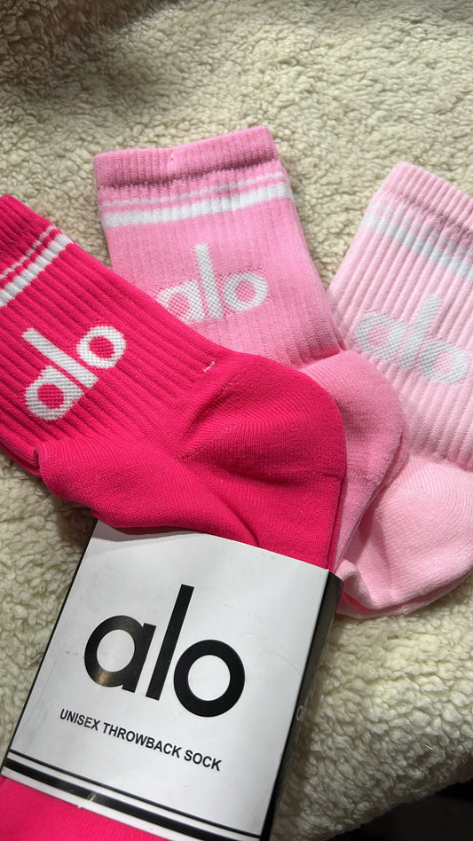 3 pares de calcetines Alo pink 🩷