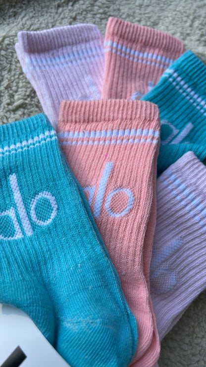 3 pares de calcetines Alo verde ✨