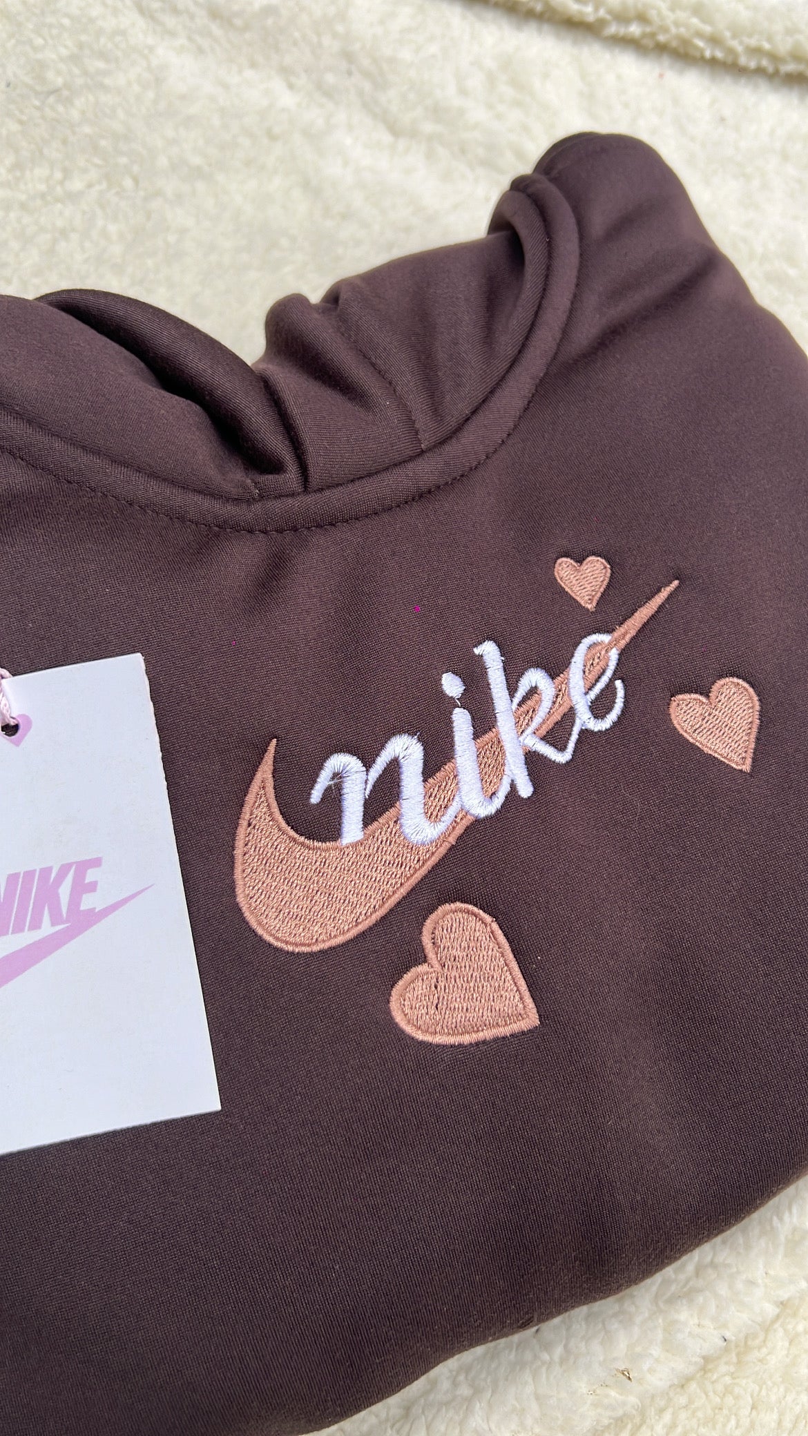 Sudadera Nike Corazon Café 🤎