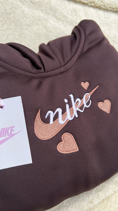 Sudadera Nike Corazon Café 🤎