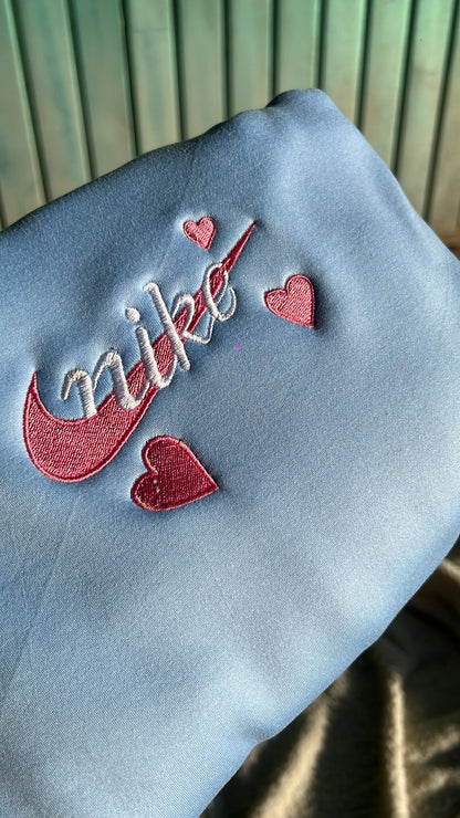 Sudadera Nike corazón azul pink 💖