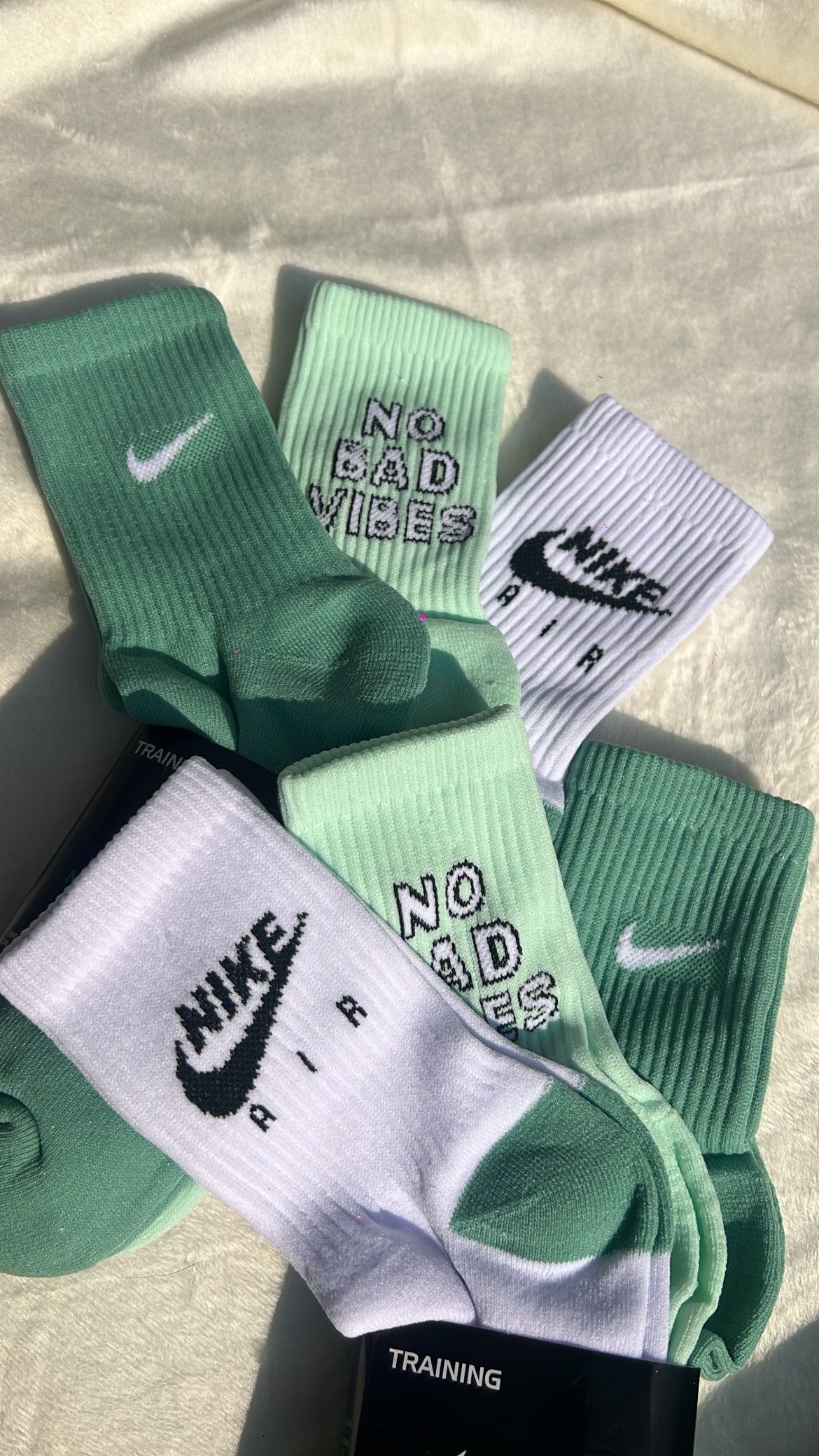 3 pares de calcetines Nike Verde 💚