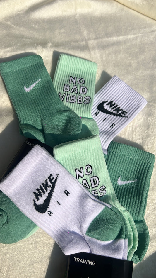 3 pares de calcetines Nike Verde 💚