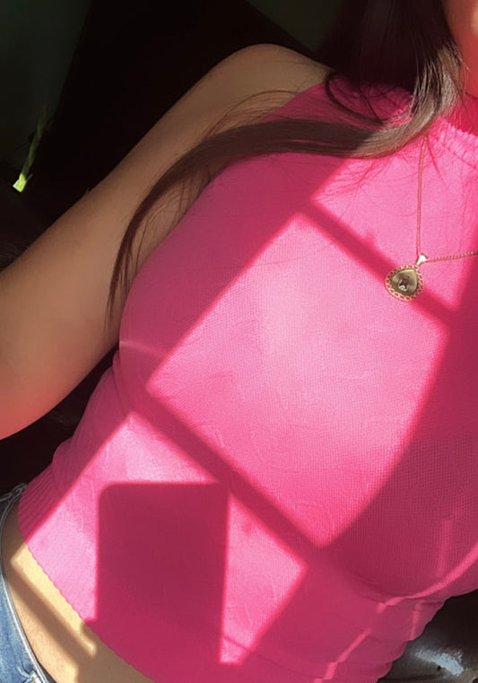 🌸 Top relieve corazón 🌸