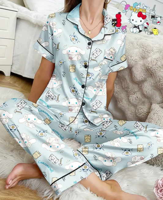 Pijama con pantalón, menta