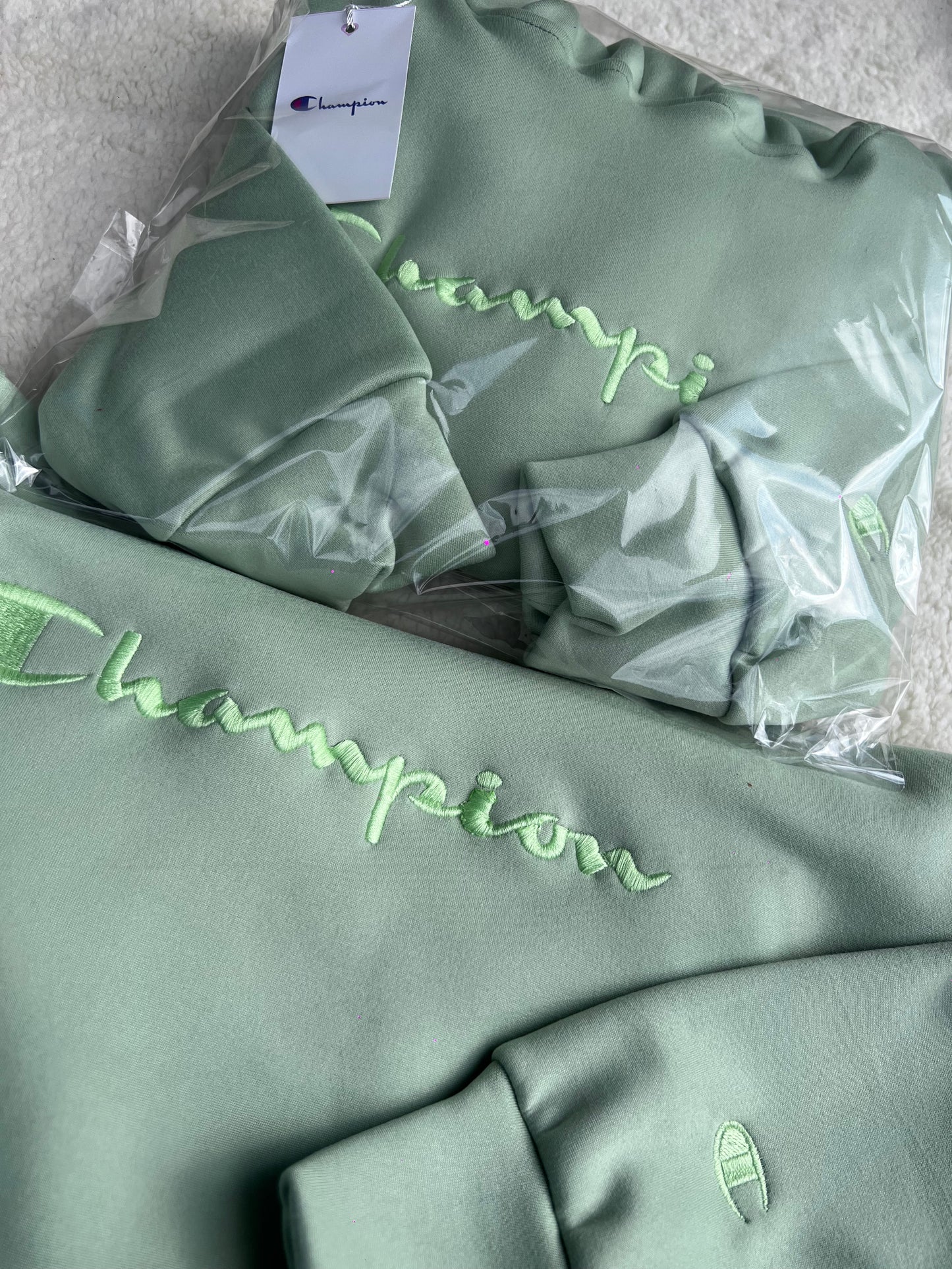 Sudadera Champion Verde pastel 💚