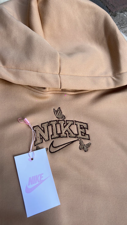 Sudadera Nike Mariposas Beige 🤎