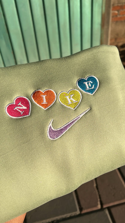 Sudadera Corazones verde 🩵💚🩷