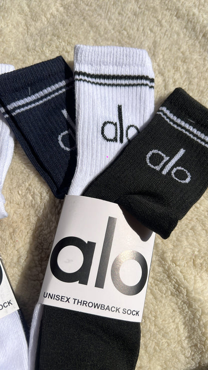 3 pares de calcetines Alo azul marino/ blanco/ negro 🖤