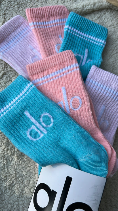 3 pares de calcetines Alo verde ✨