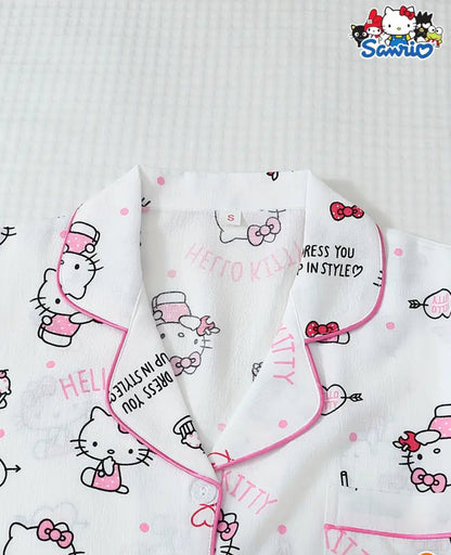 Pijama Kitty blanca