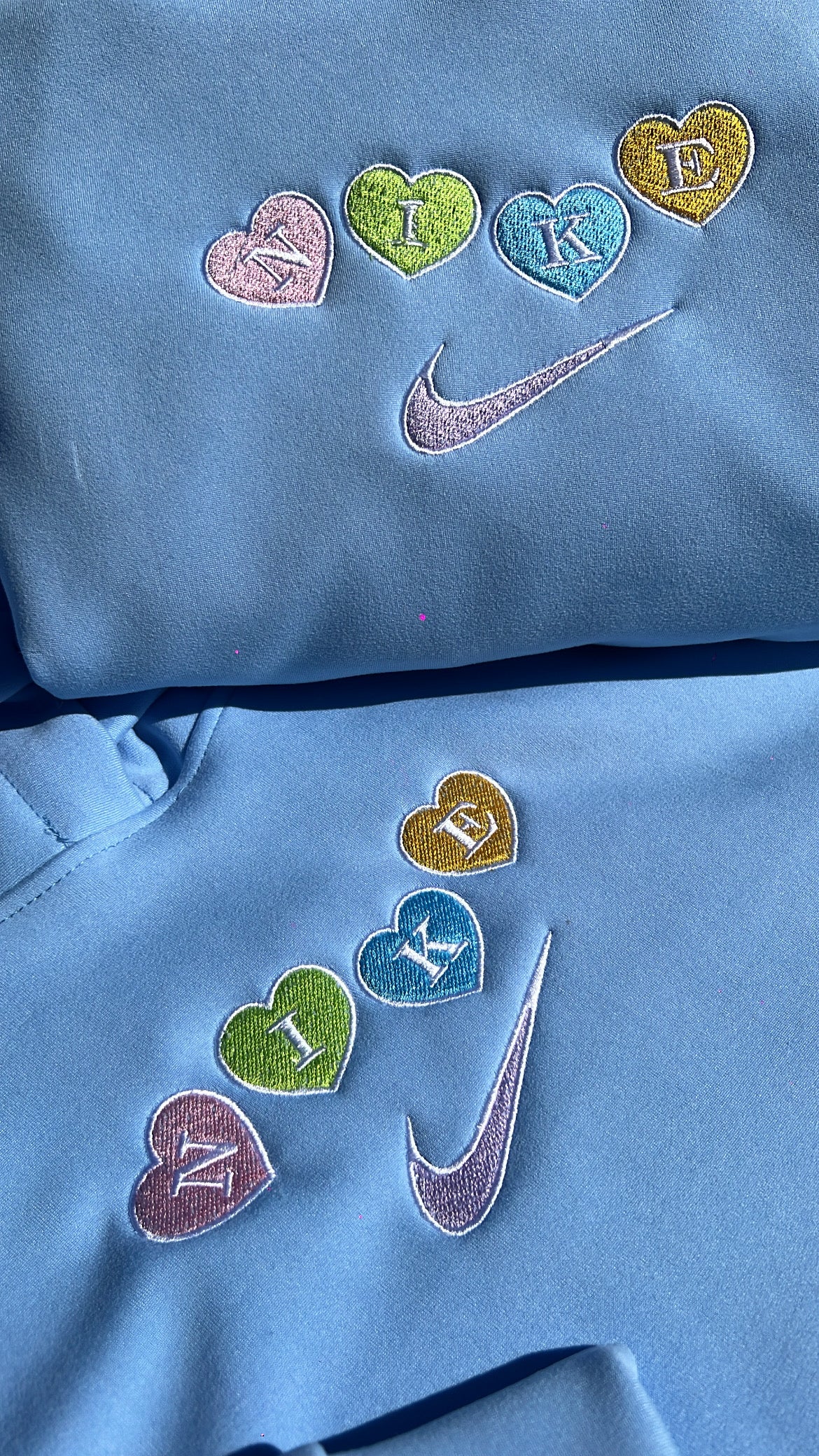 Sudadera Corazones 🩵💚🩷