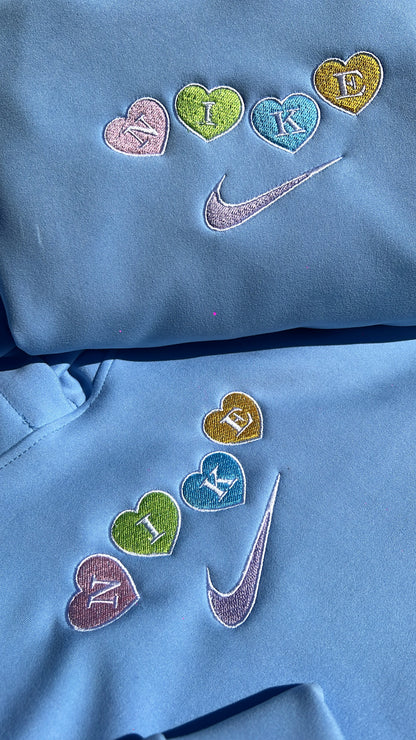 Sudadera Corazones 🩵💚🩷