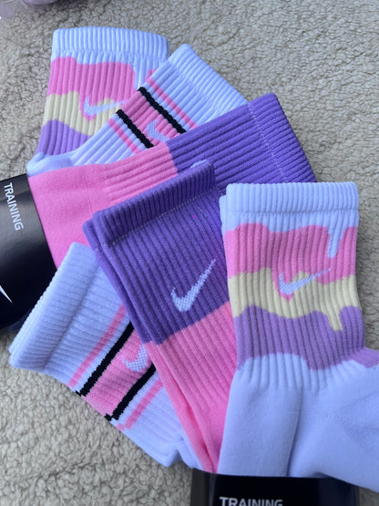 3 pares de calcetines Nike lila ✨