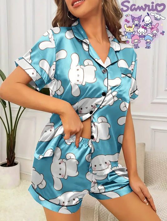 Pijama Satin azul Cinnomarroll