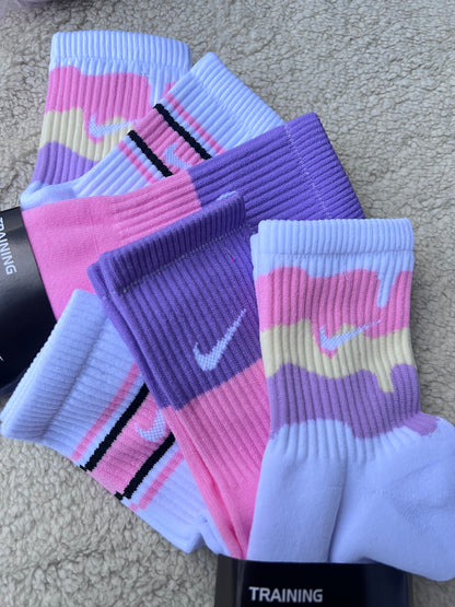 3 pares de calcetines Nike lila ✨