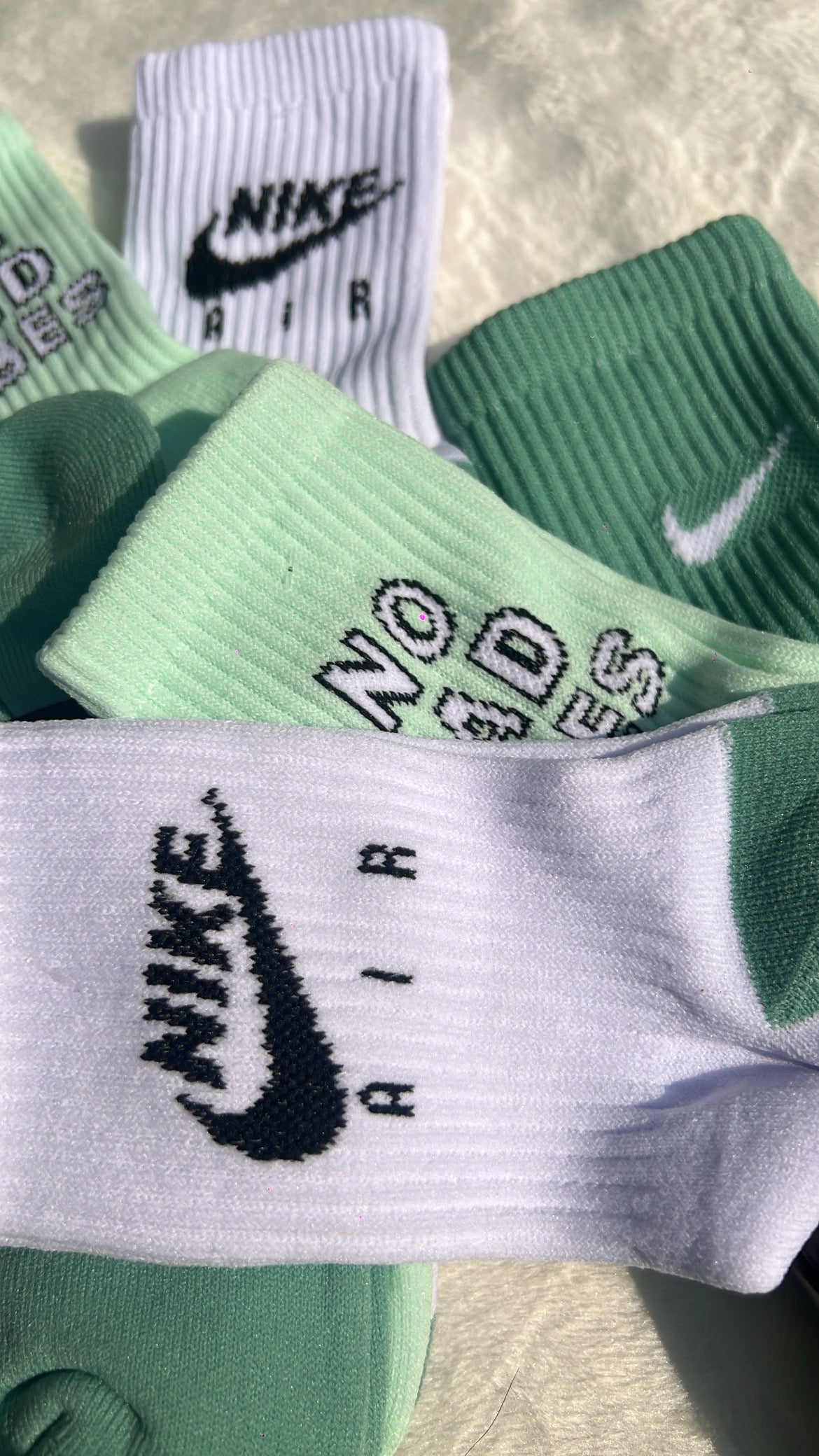3 pares de calcetines Nike Verde 💚