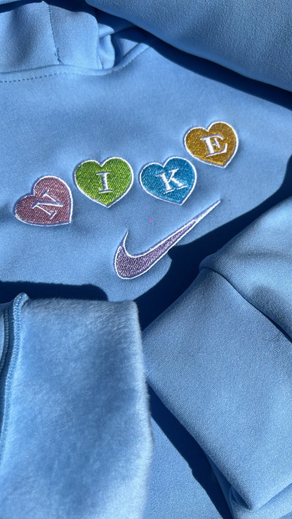 Sudadera Corazones 🩵💚🩷