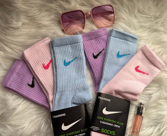 3 pares de calcetines Lila/rosa/azul