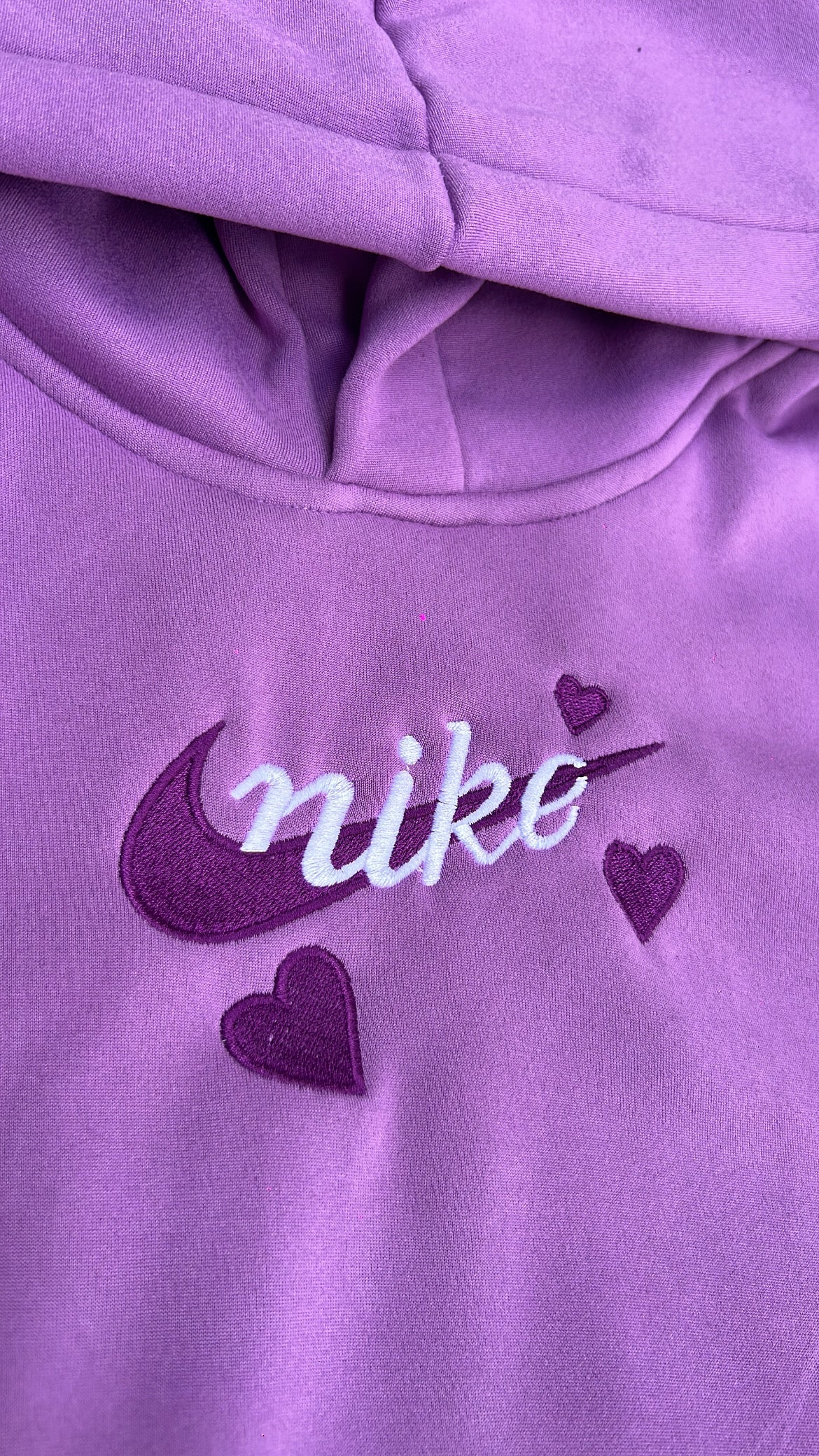 Sudadera Nike Corazon morada 💜