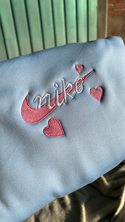 Sudadera Nike corazón azul pink 💖