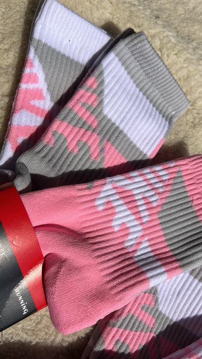 3 pares de calcetines Nike Rosa/Gris 🩷🩶