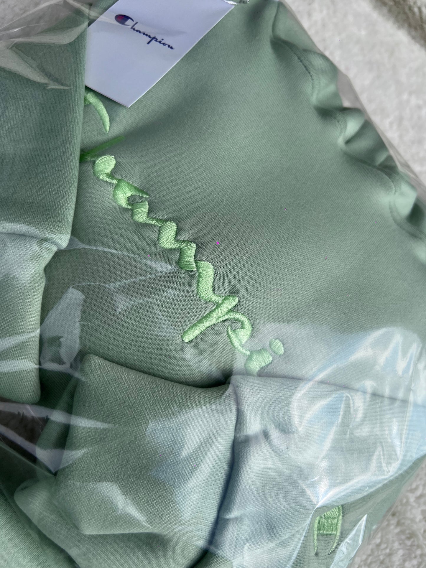 Sudadera Champion Verde pastel 💚