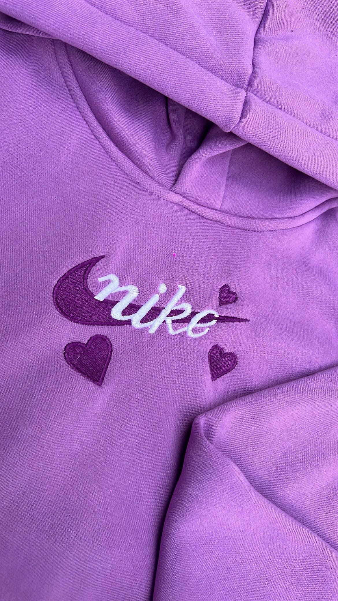 Sudadera Nike Corazon morada 💜