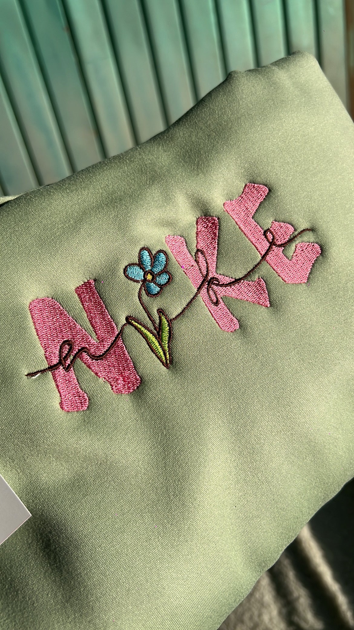 Sudadera Flower Verde 💚