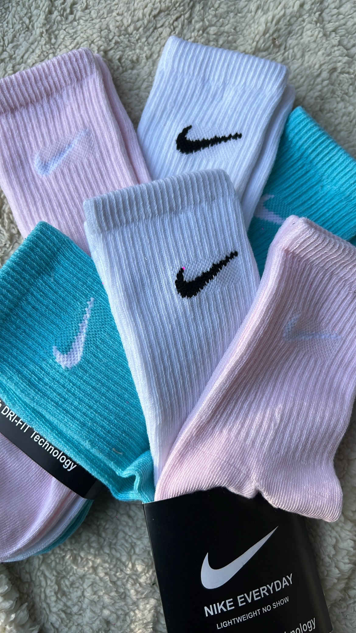 3 pares de calcetines Nike verde ✨