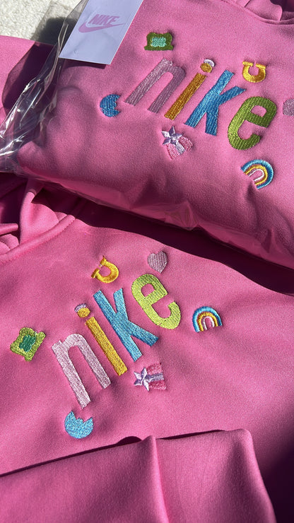 Sudadera Nike Raibow 🩵💚🩷