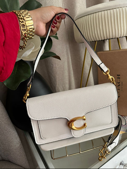 Bolsa Coach Tabby 26 blanca