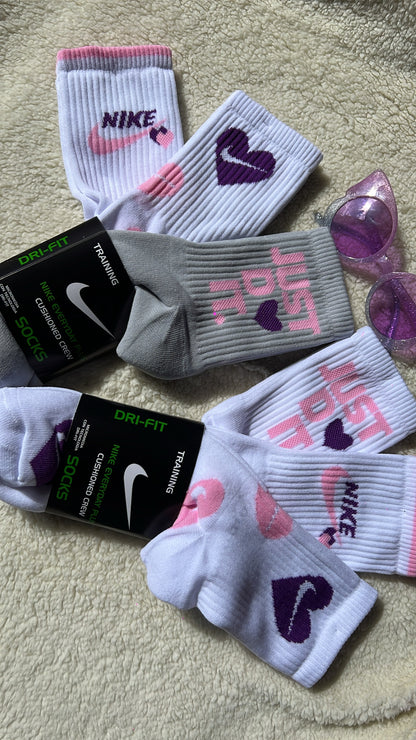 3 pares de calcetines Just do it 💜